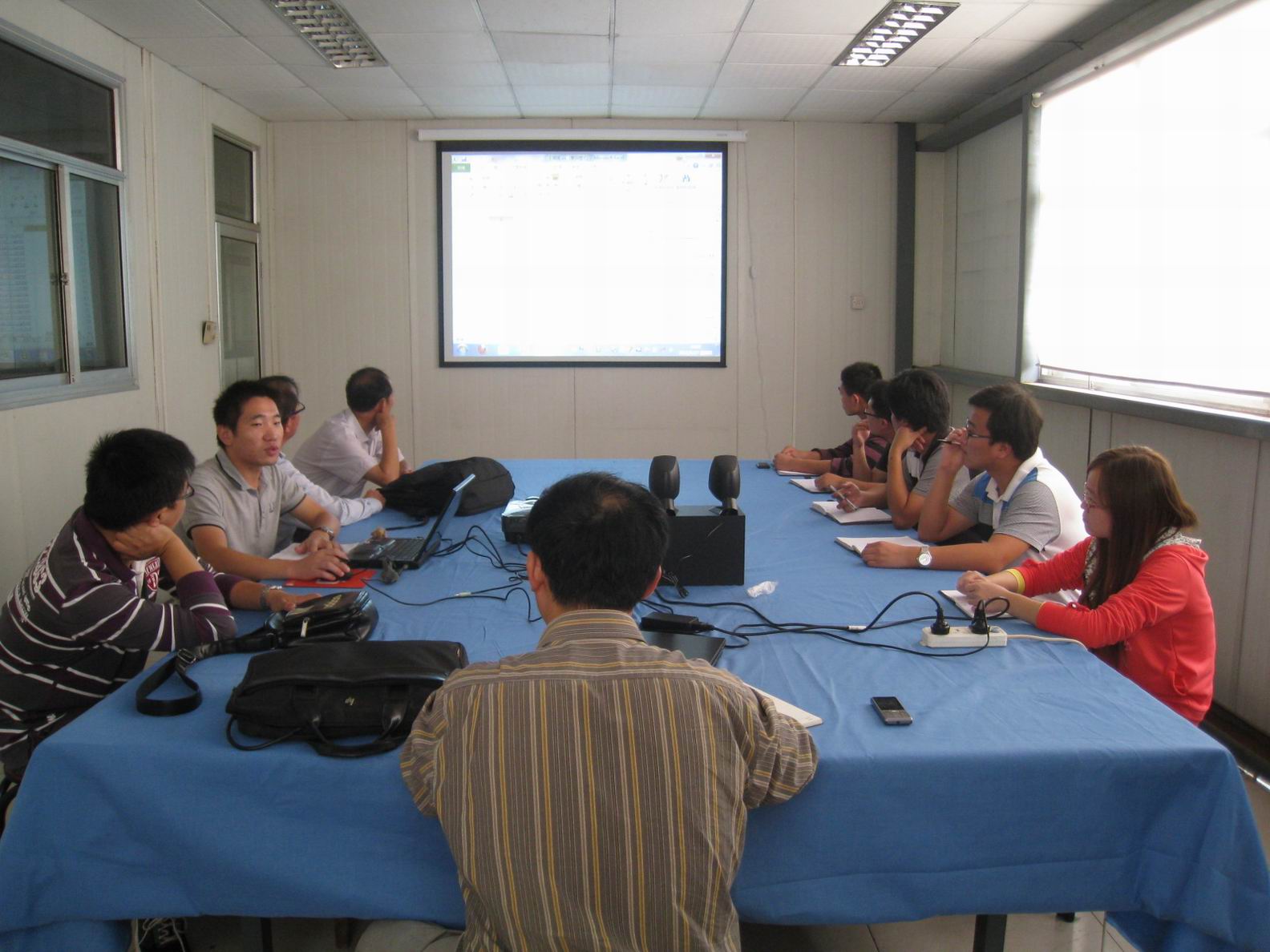 泰山學院來公司進行合作項目總結與交流